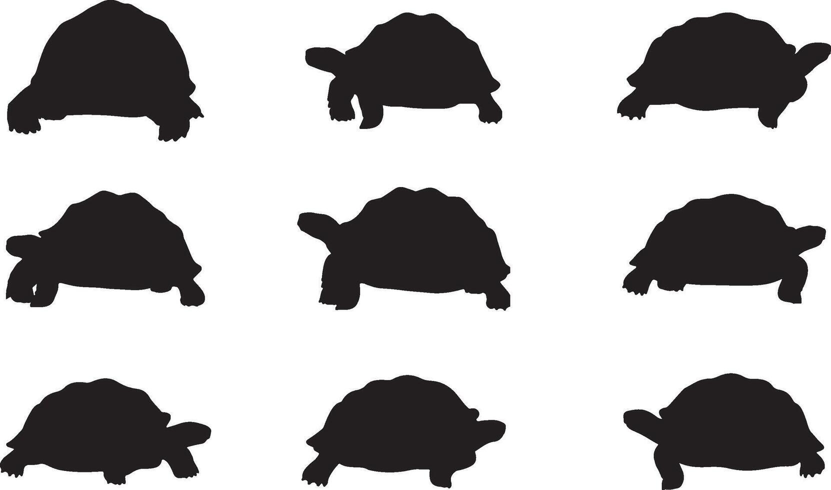 Turtle silhouette silhouette illustration vector