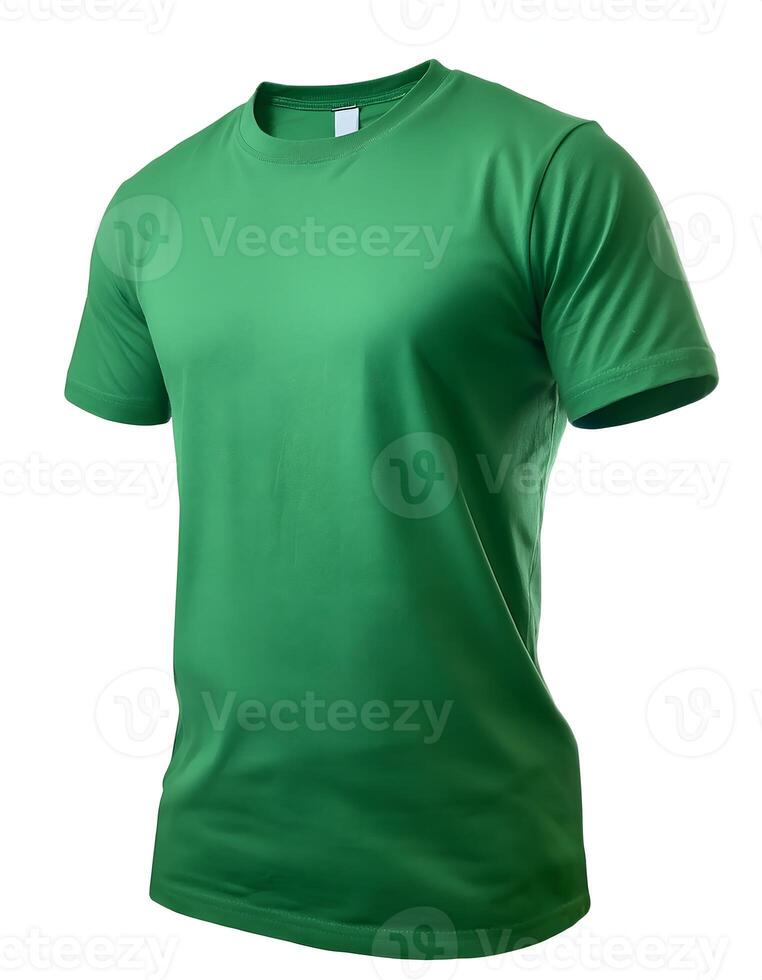 Green T Shirt Showcase Design photo