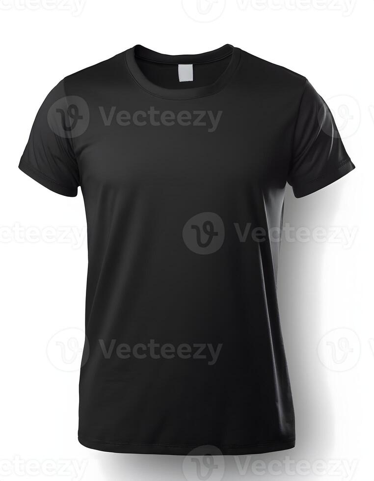 Black T Shirt Front Preview photo