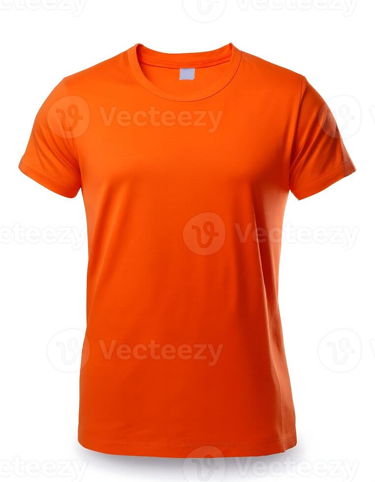 Orange T Shirt Isolated View photo