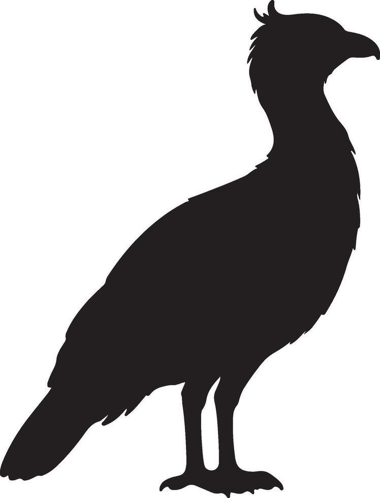 Vulture silhouette on white background illustration vector