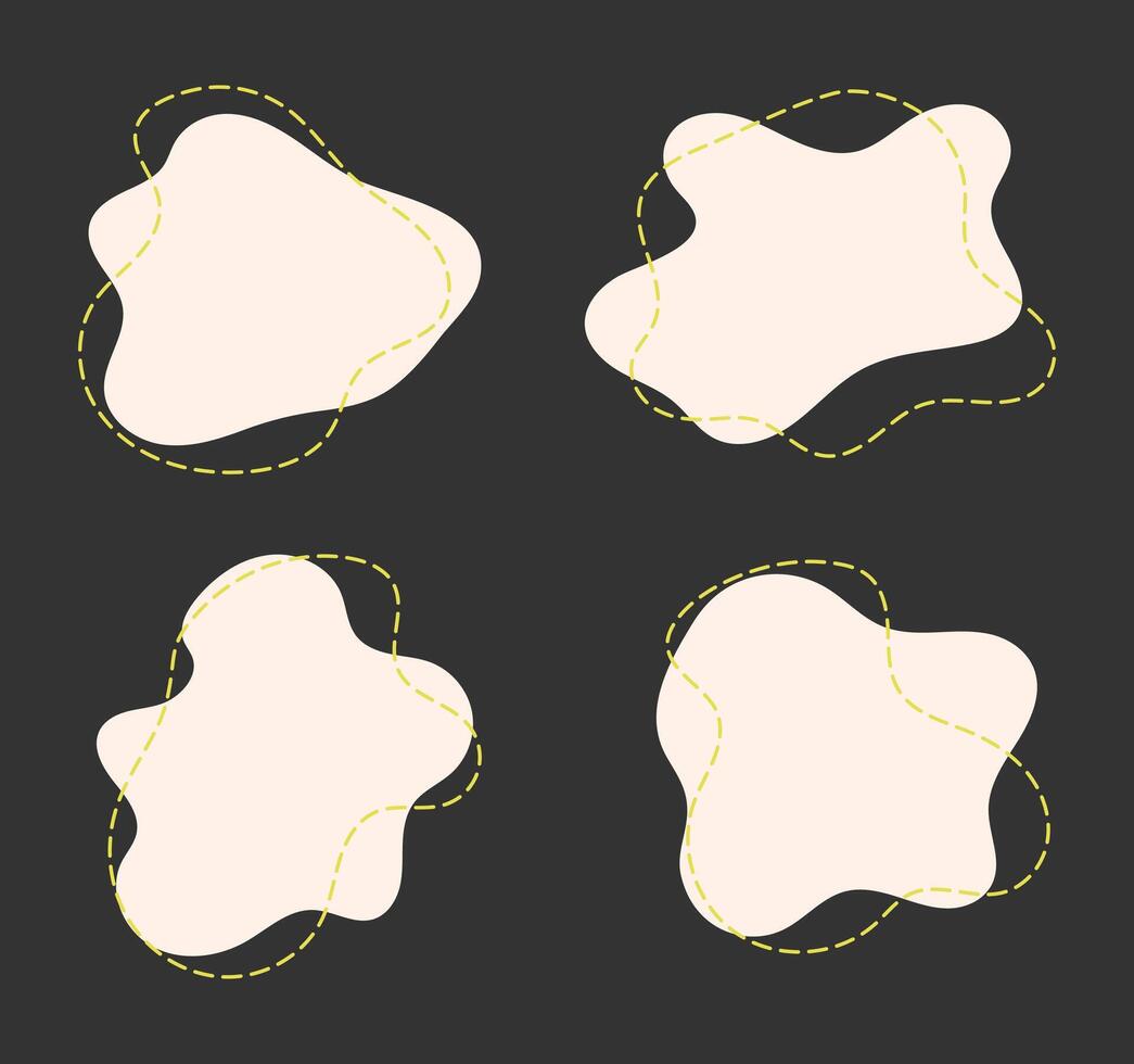 Blob abstract elements isolated background graphic design illustration vector