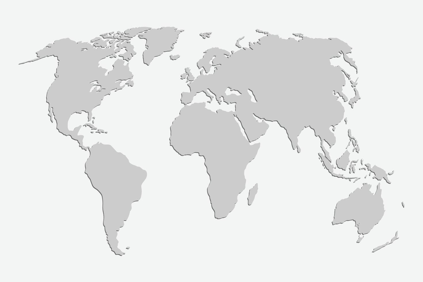 Global Globalization Gray World map Illustration vector