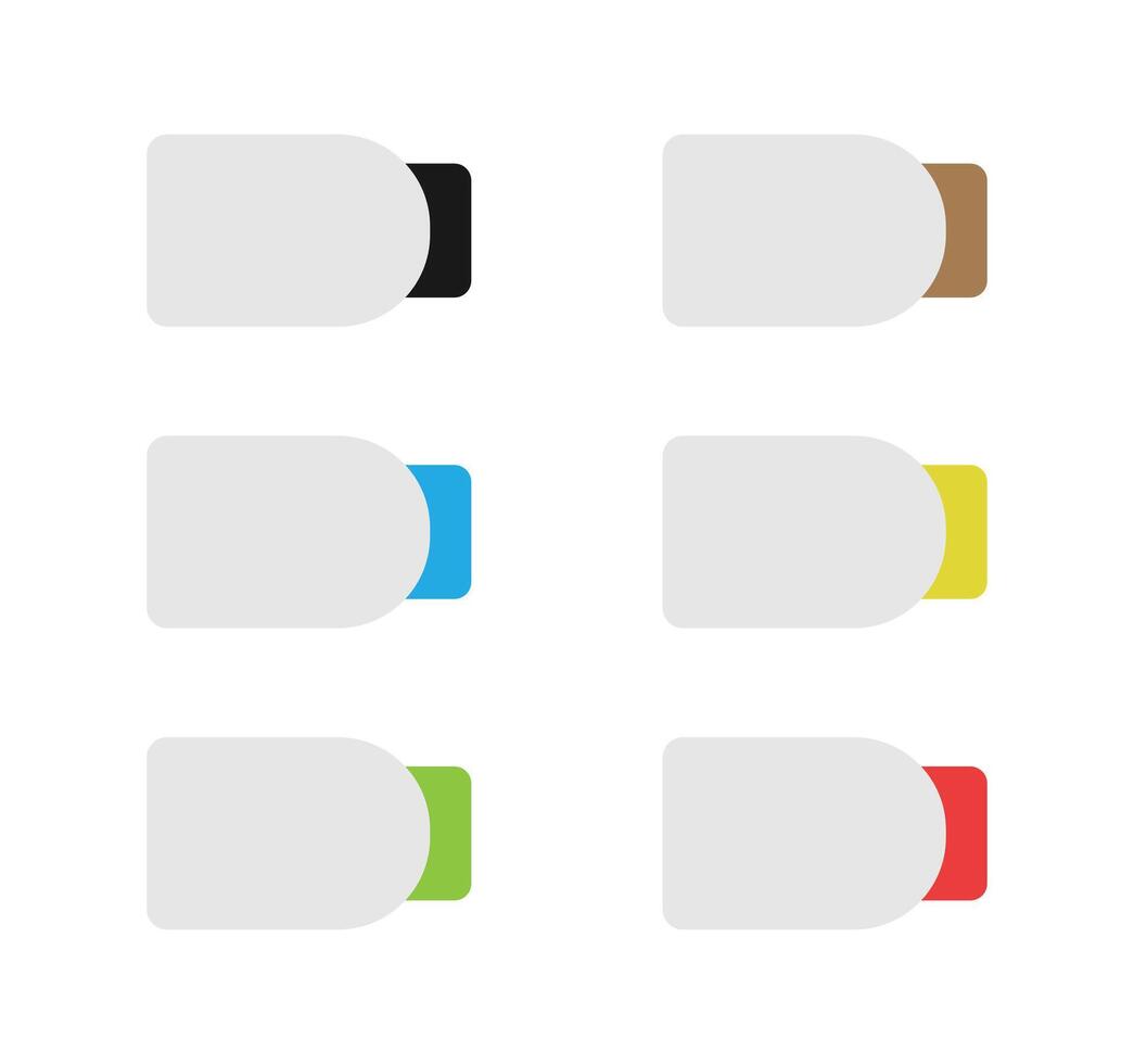 Blank white paper price tags or gift tags. vector
