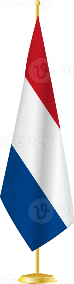 Netherlands flag on a flag stand png