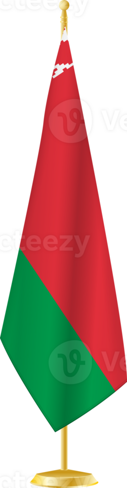 Belarus flag on a flag stand png