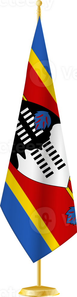 Swaziland flag on a flag stand png