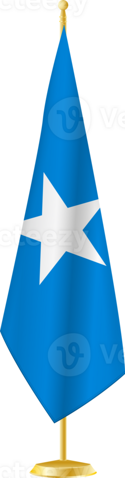 Somalia flag on a flag stand png