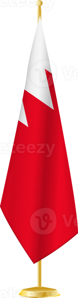 Bahrain flag on a flag stand png
