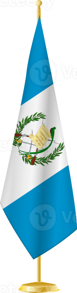 Guatemala flag on a flag stand png