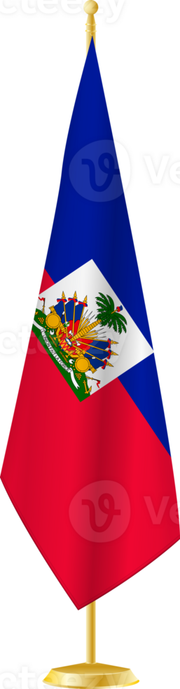 Haiti flag on a flag stand png