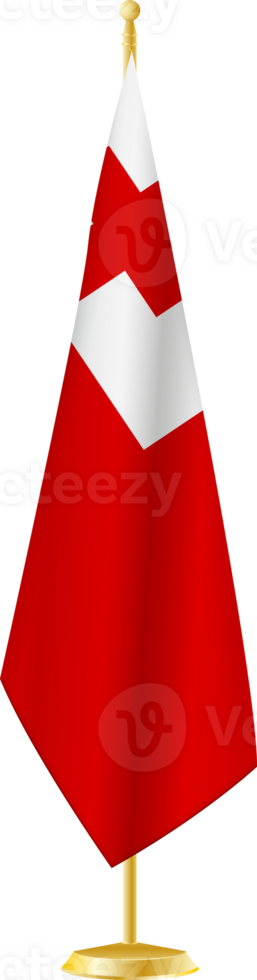 Tonga flag on a flag stand png