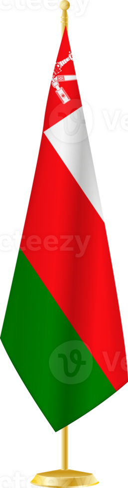 Oman flag on a flag stand png