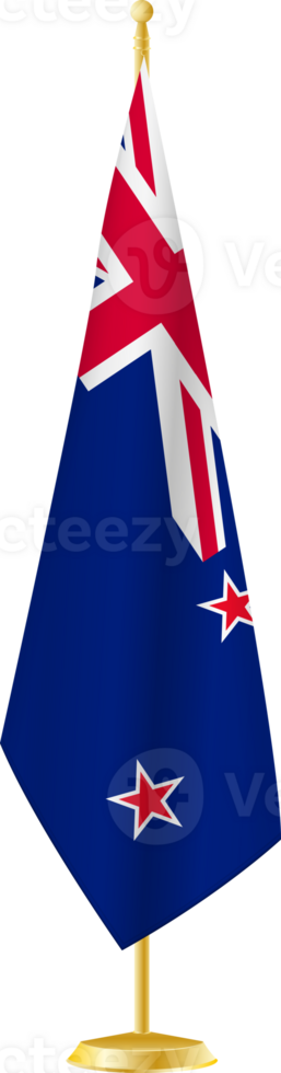 New Zealand flag on a flag stand png