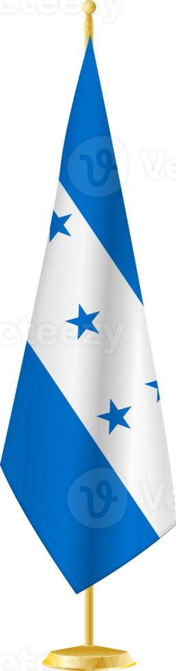 Honduras flag on a flag stand png