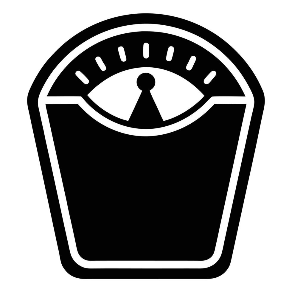 Weight scale icon illustration vector