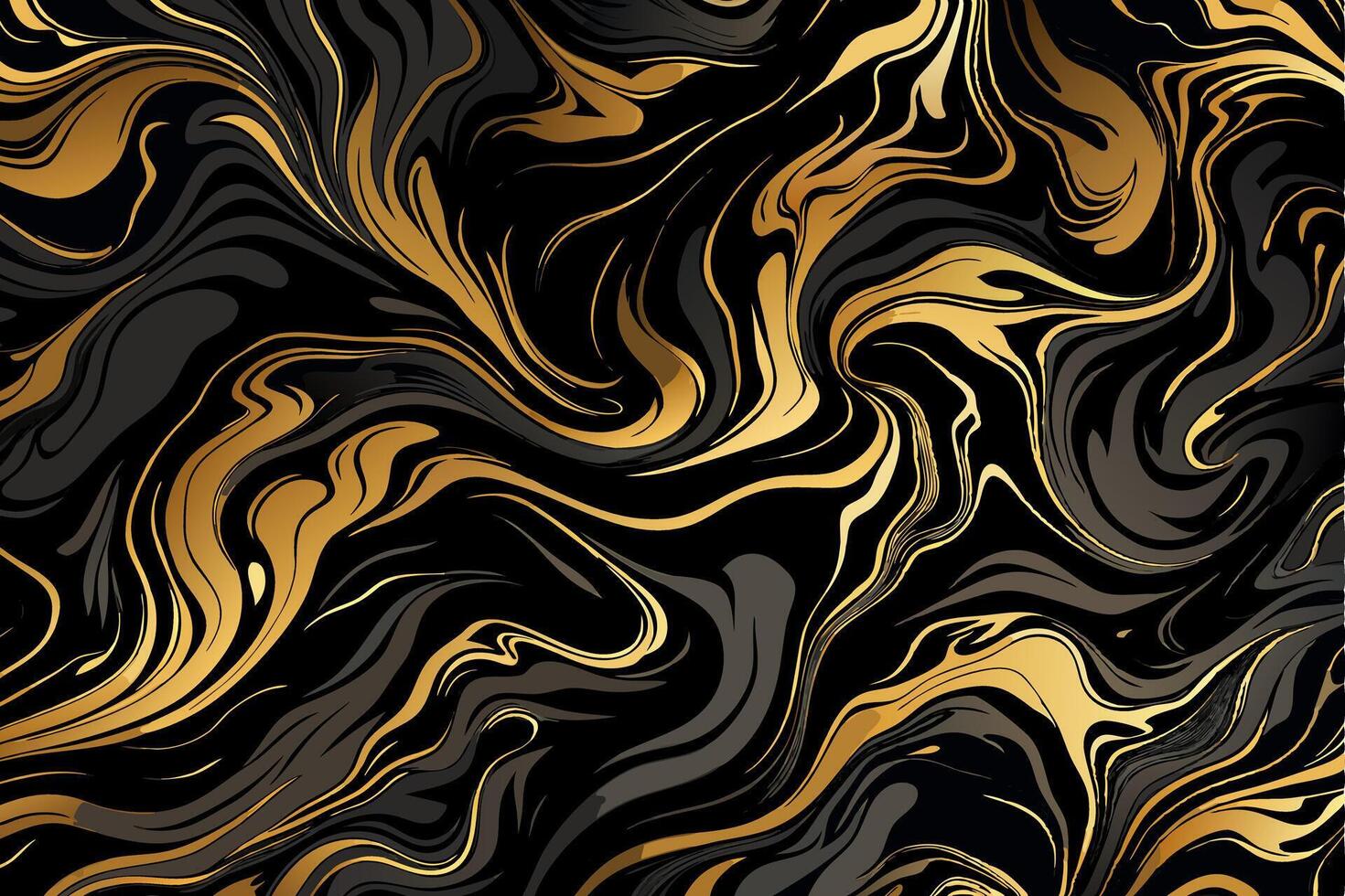 Golden black marble premium background. vector