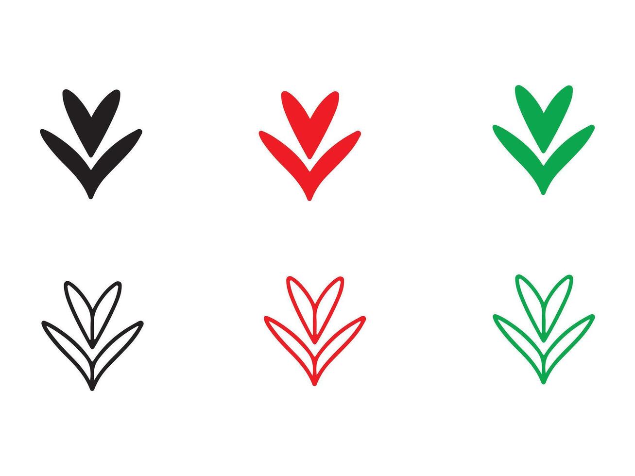Colorful Floral Design Elements for Graphic Design vector