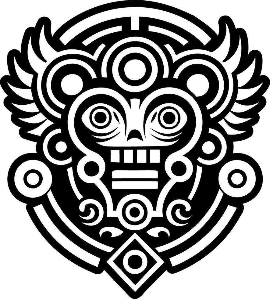 A filled style icon of fertility symbol tattoo vector