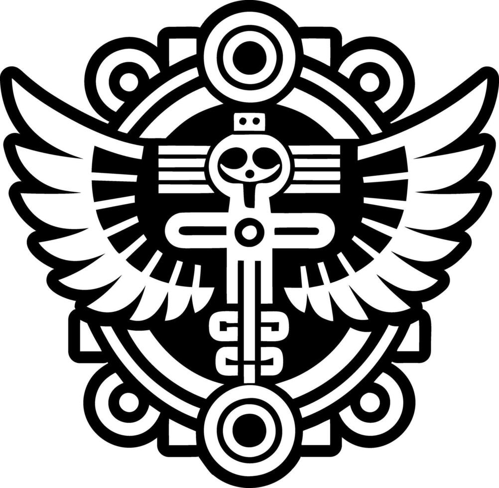 A filled style icon of medicine symbol tattoo vector