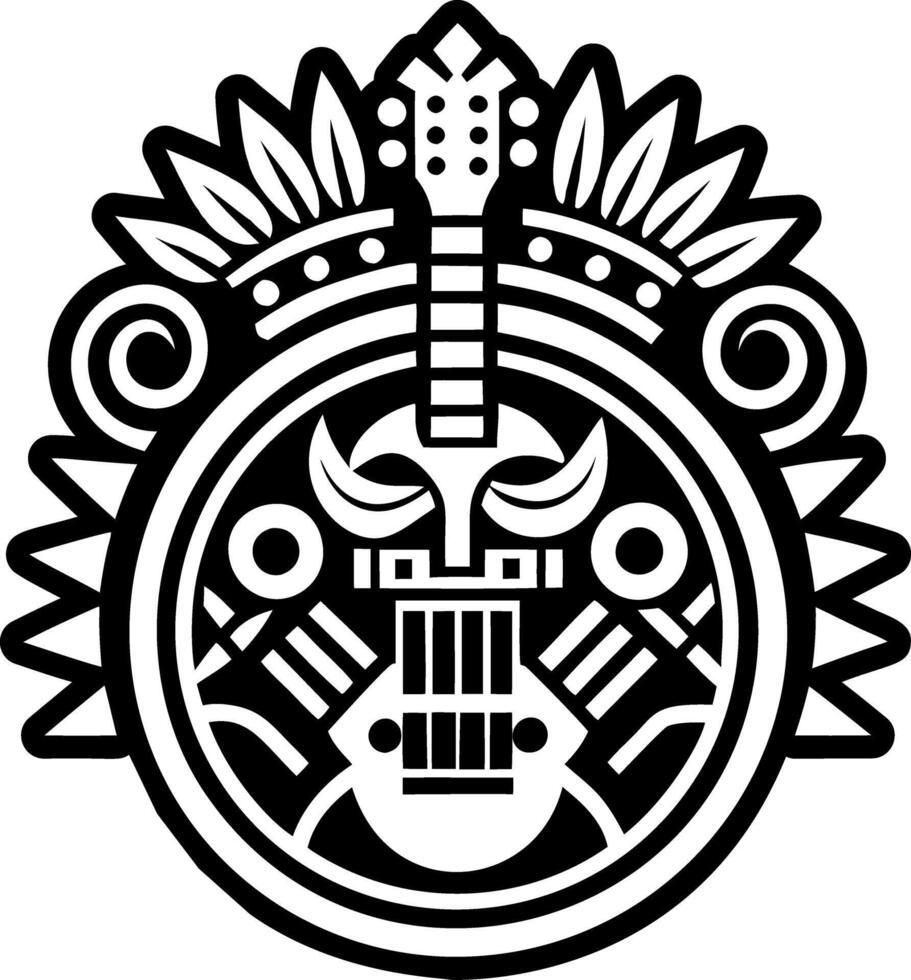 A solid style icon of music instrument symbol vector