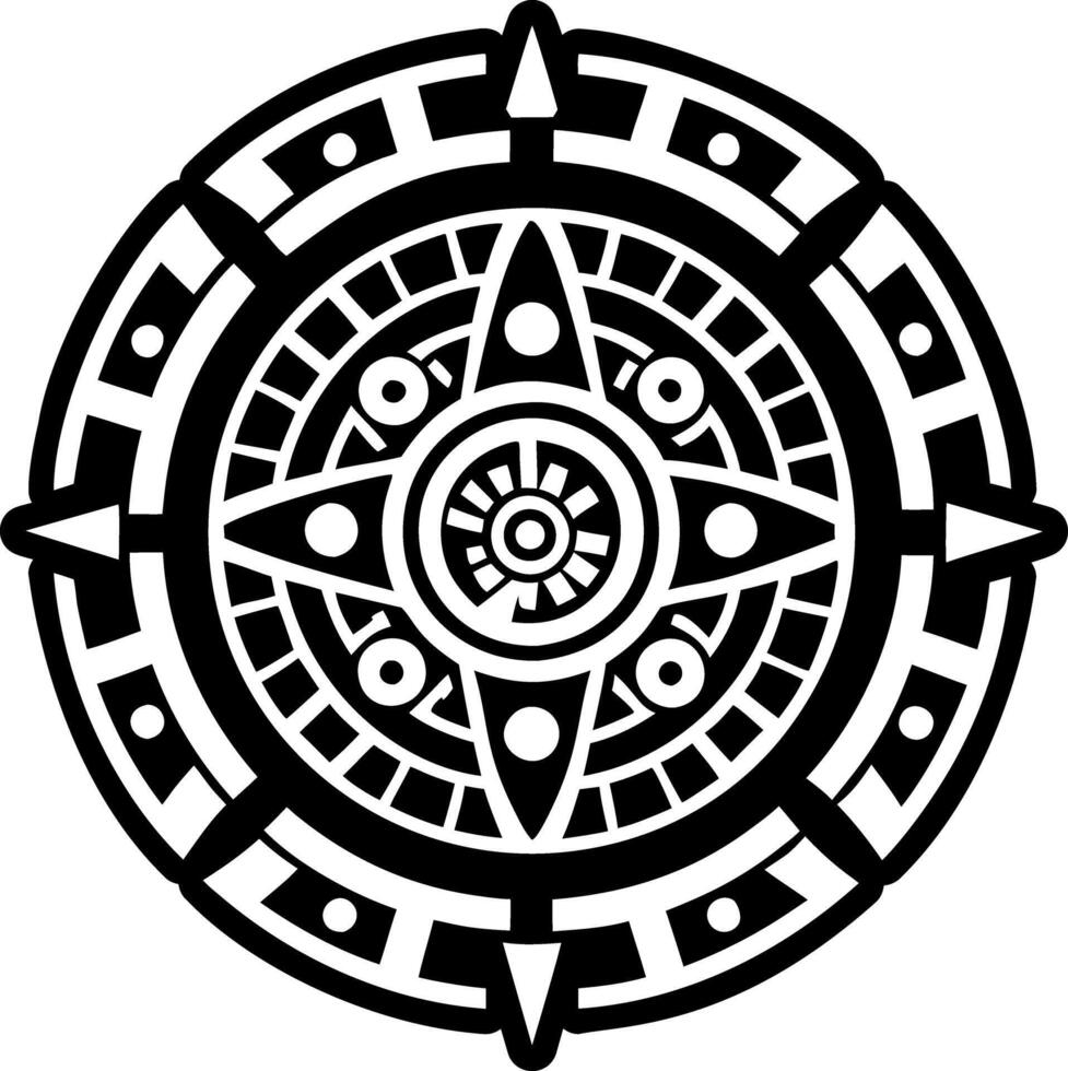 A solid style icon of time wheel symbol vector
