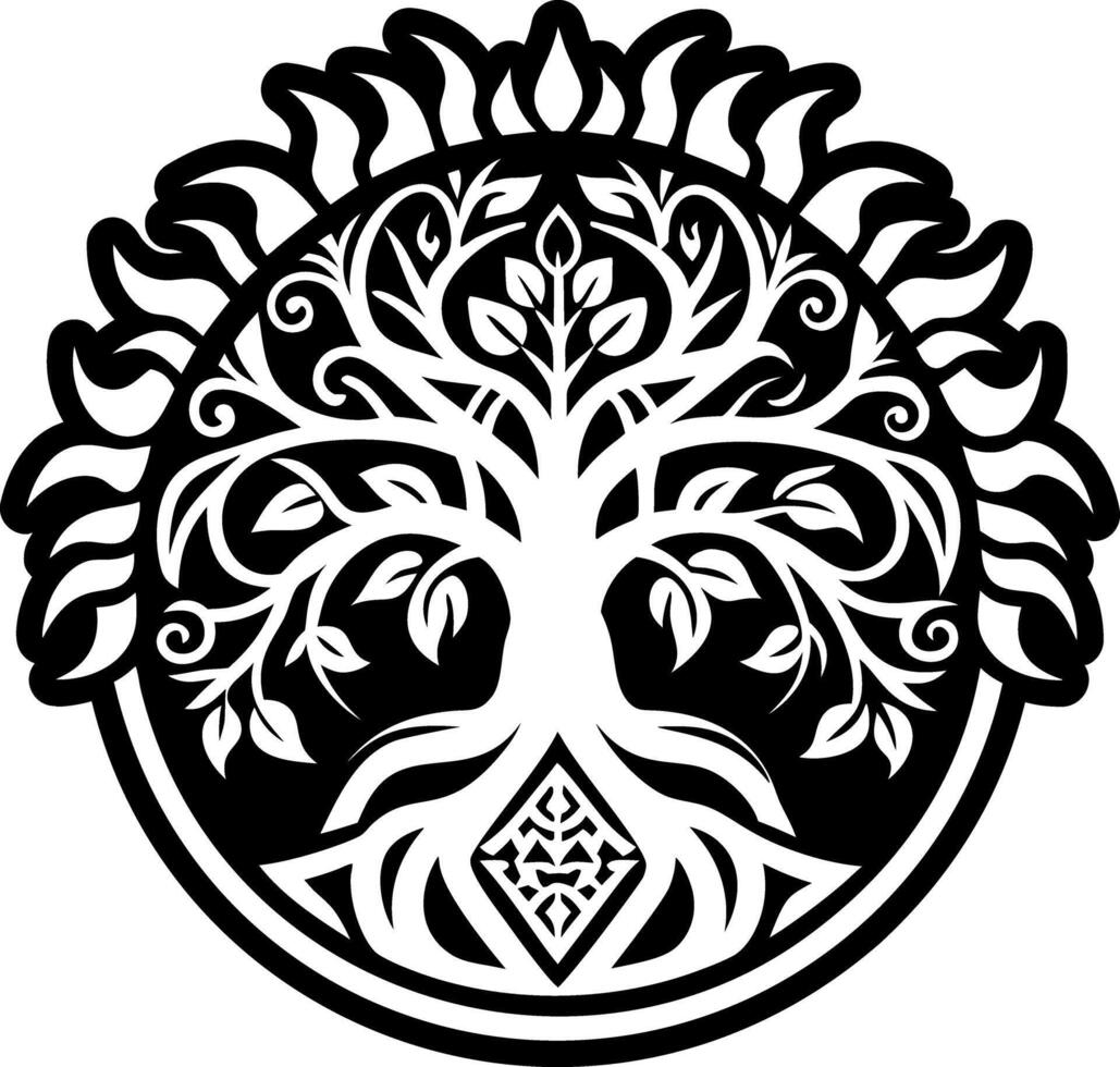 A glyph style icon of ceiba symbol vector
