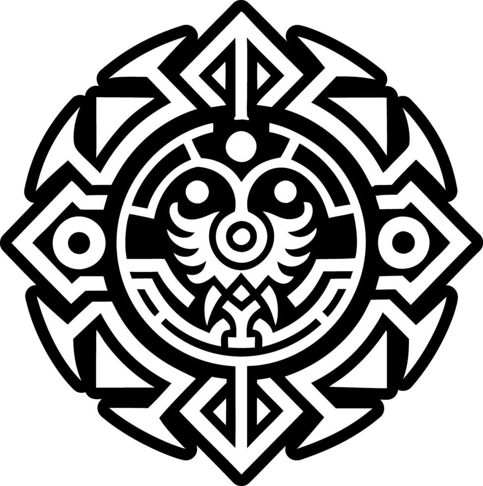 A filled style icon of soul symbol tattoo vector