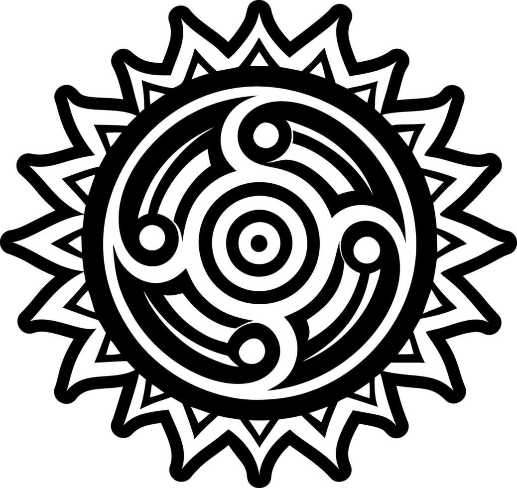 A glyph style icon of soul healing tattoo vector