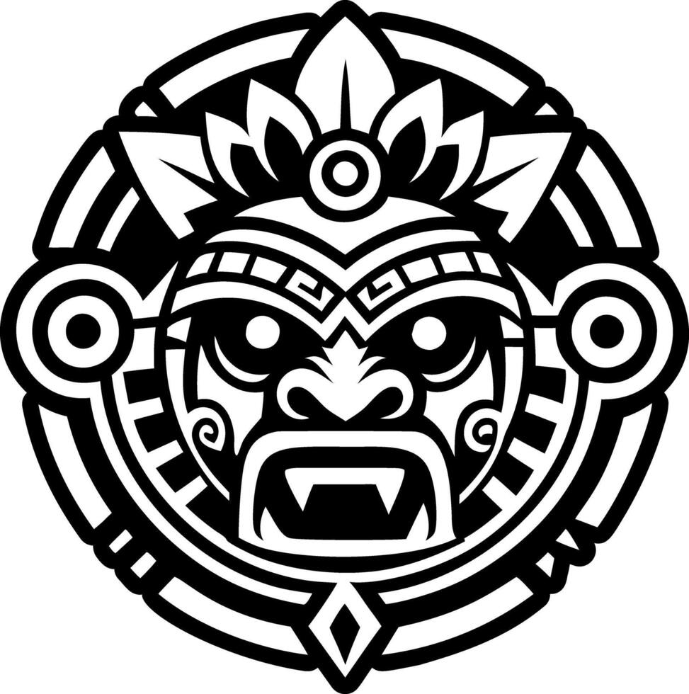 A glyph style icon of baktun symbol vector