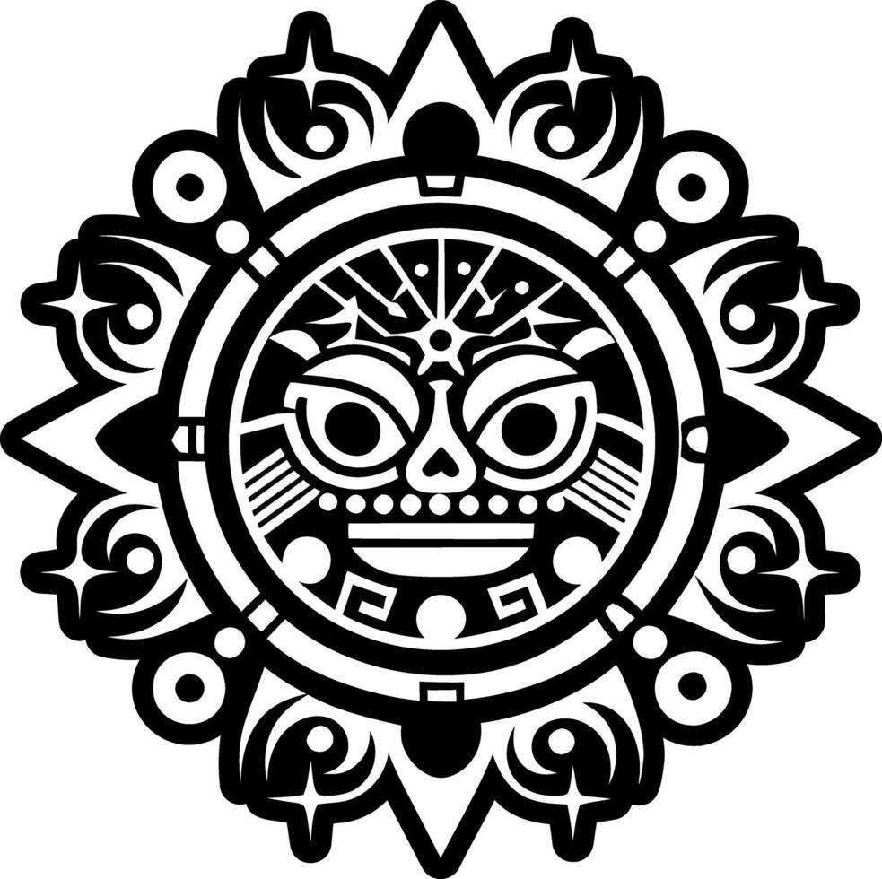 A solid style icon of divine being symbol vector