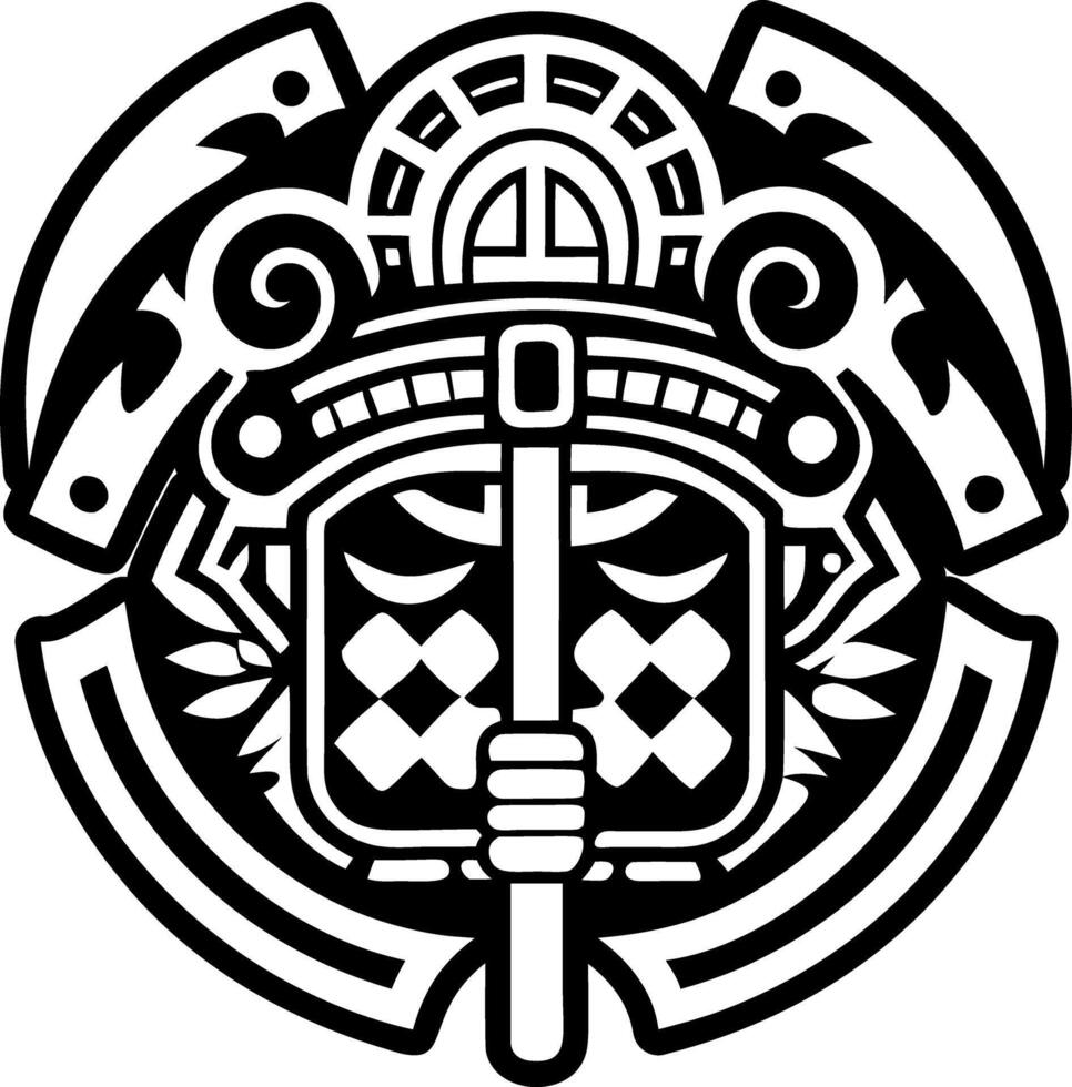 A filled style icon of mexican symbol tattoo vector
