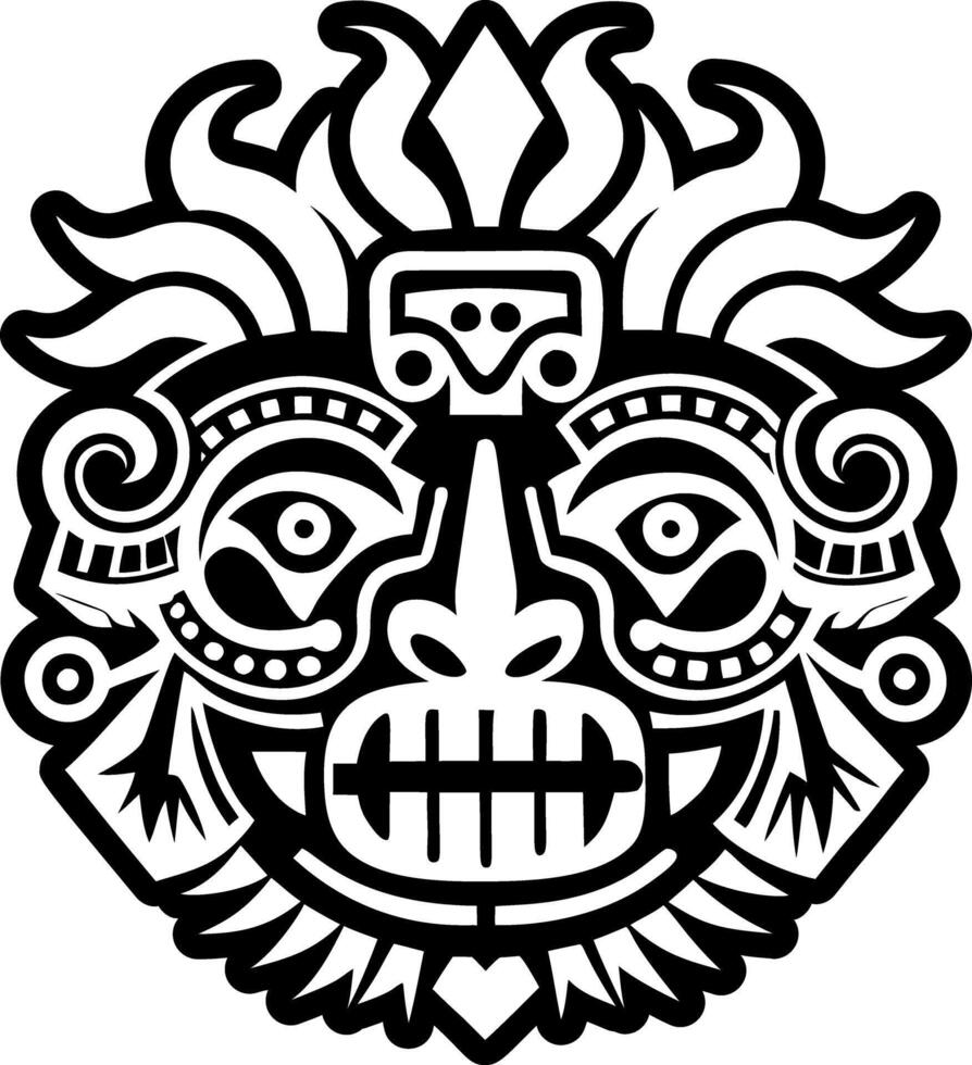 A glyph style icon of twin god symbol vector