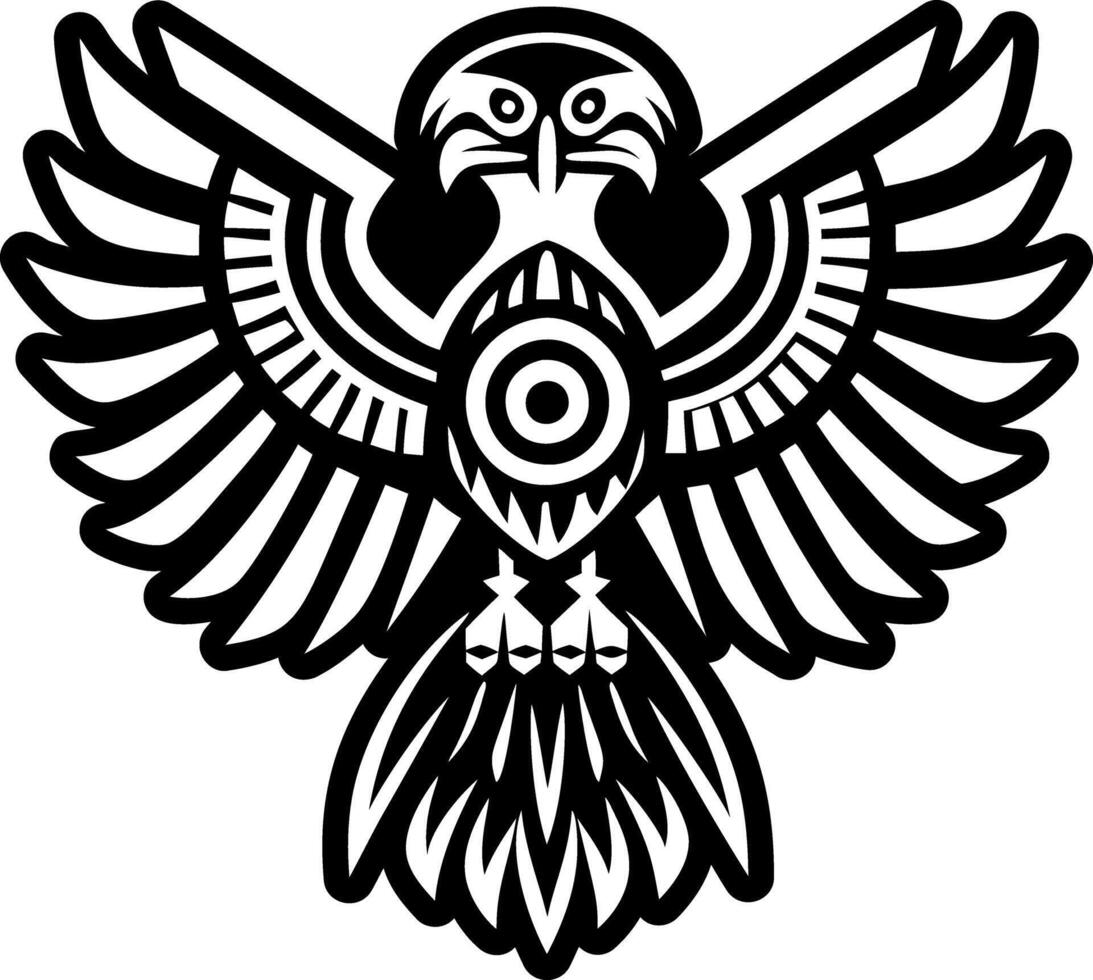 A glyph style icon of eagle flight symbol vector