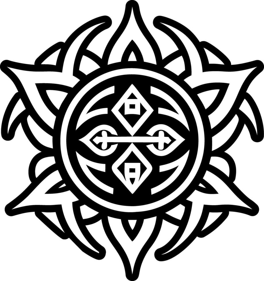A filled style icon of shaman artwork symbol vector