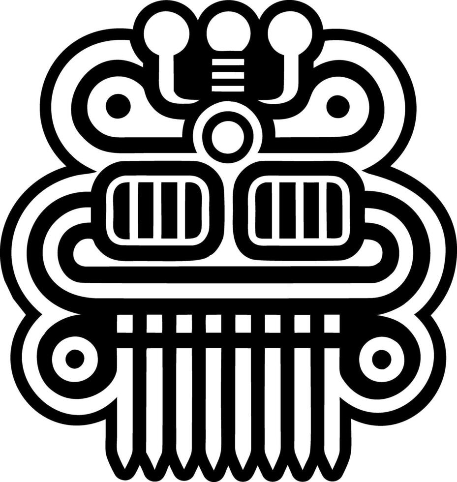 A filled style icon of duafe symbol vector