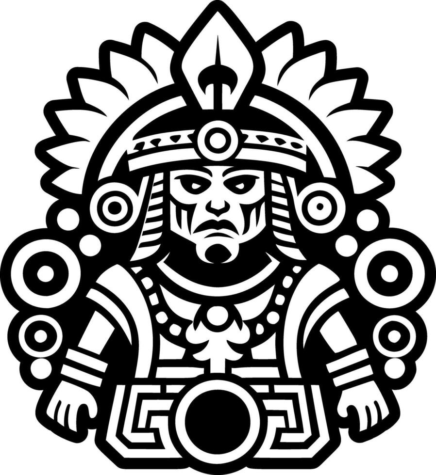 A solid style icon of mexican king symbol vector