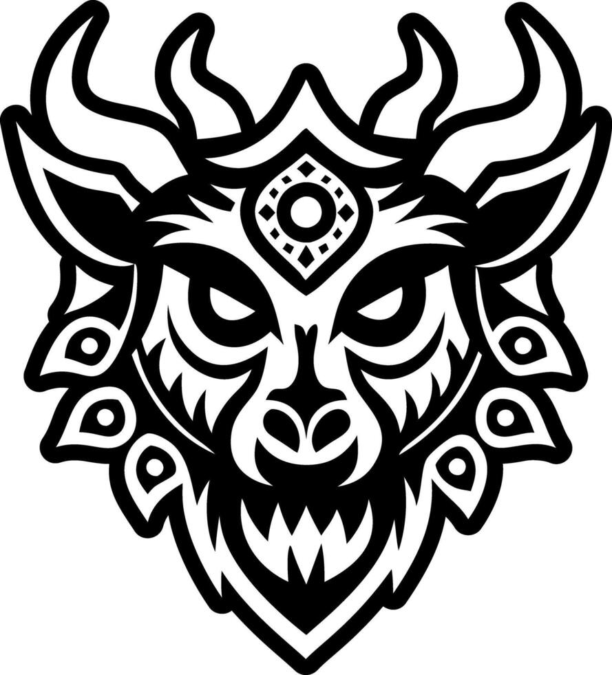 A filled style icon of animal shadow symbol vector