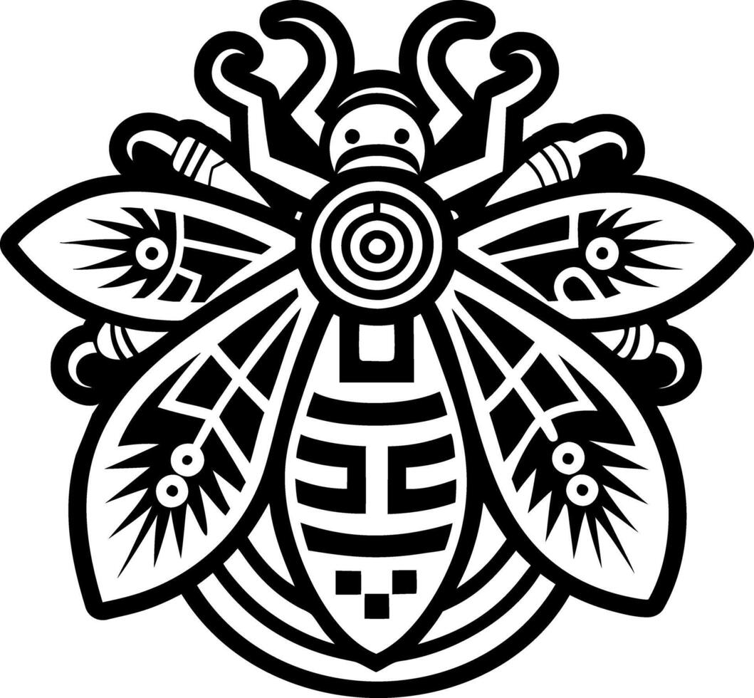A glyph style icon of firefly symbol tattoo vector