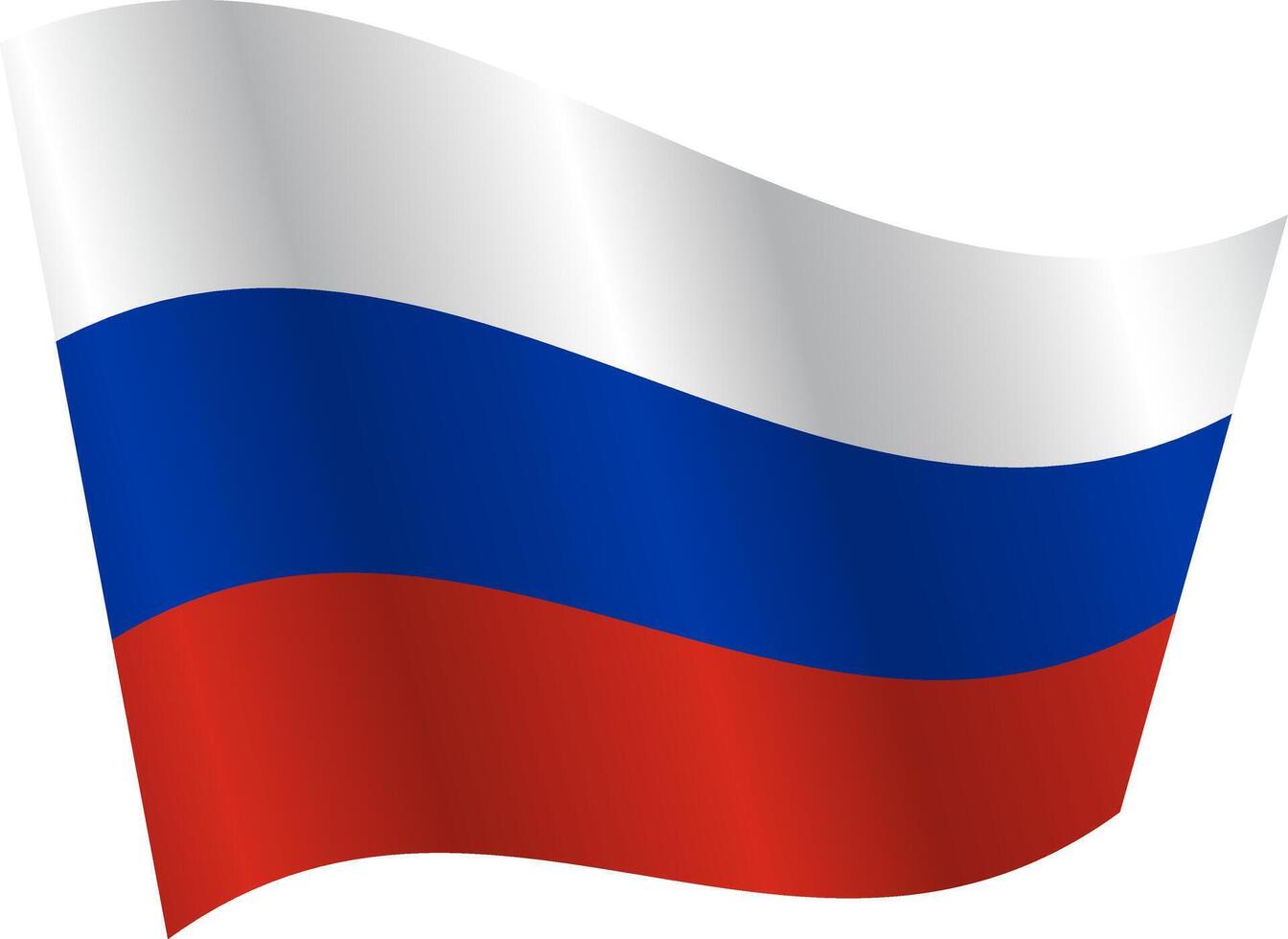 Flag of the country Russia on a white background vector