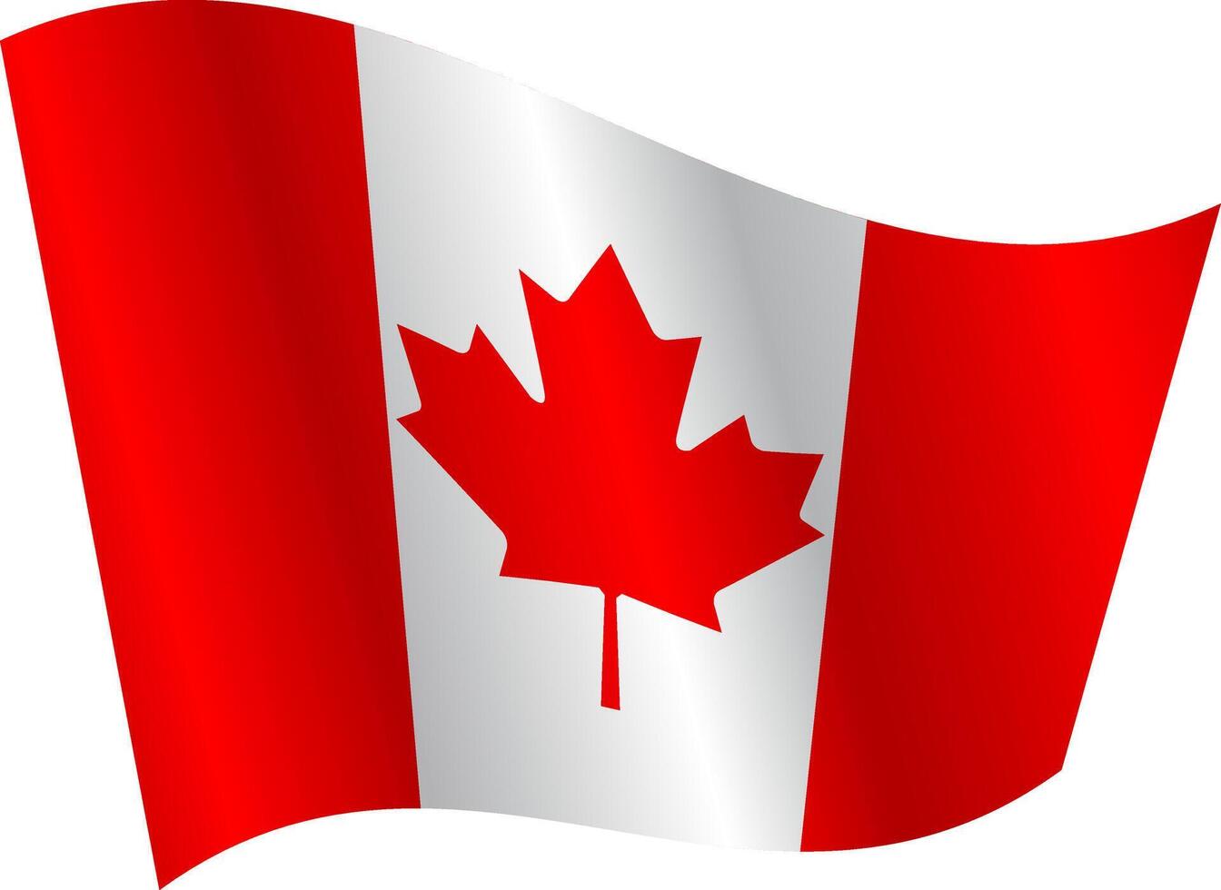 Flag of the country Canada on a white background vector