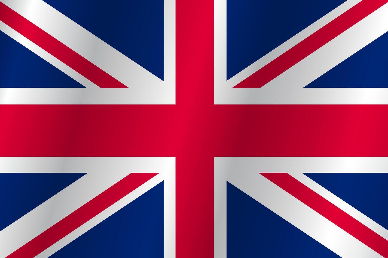 Flag of the country United Kingdom on a white background vector