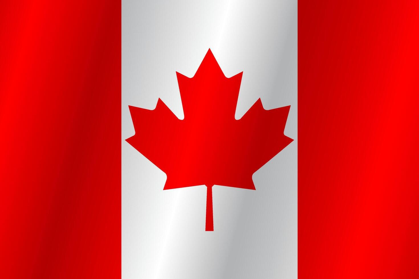 bandera de el país Canadá en blanco antecedentes vector