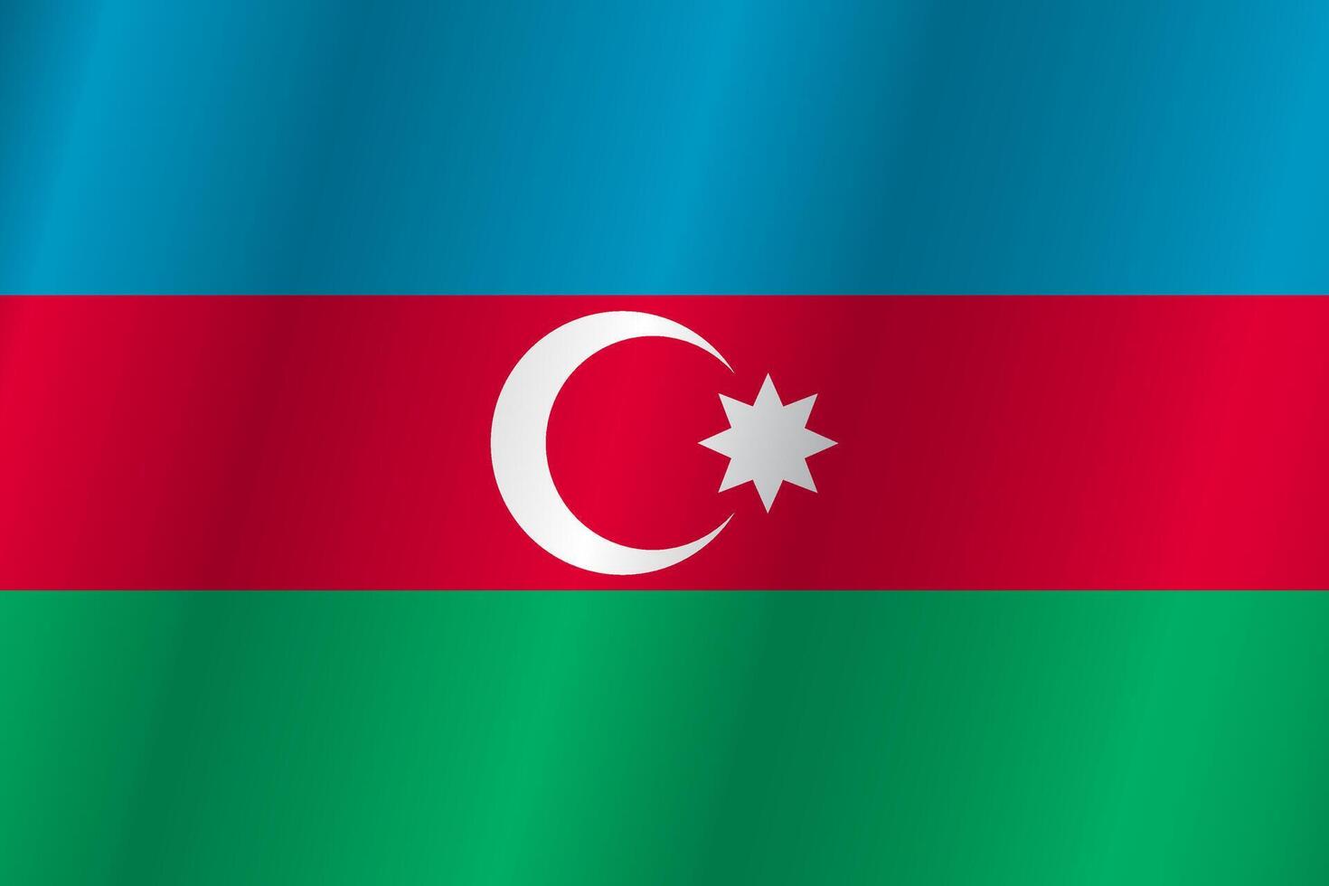 Flag of the country Azerbaijan on a white background vector