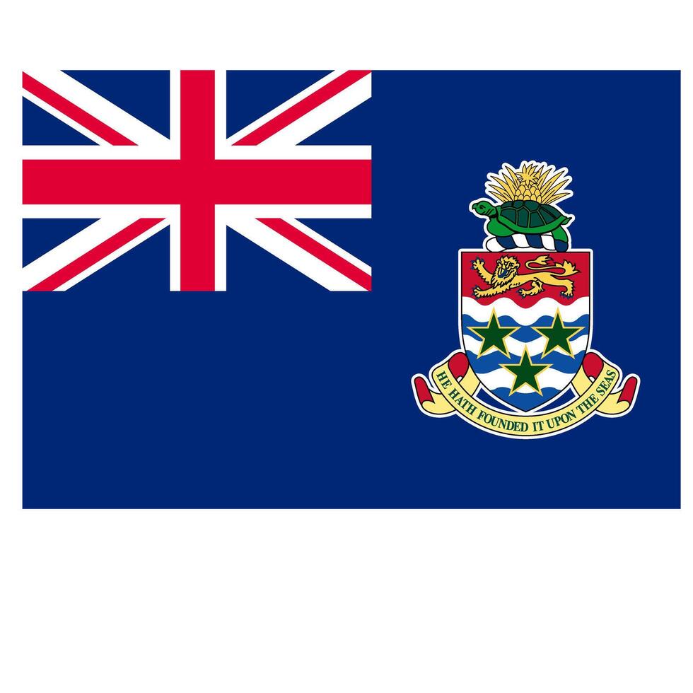 Flag of the country Cayman Islands on a white background vector