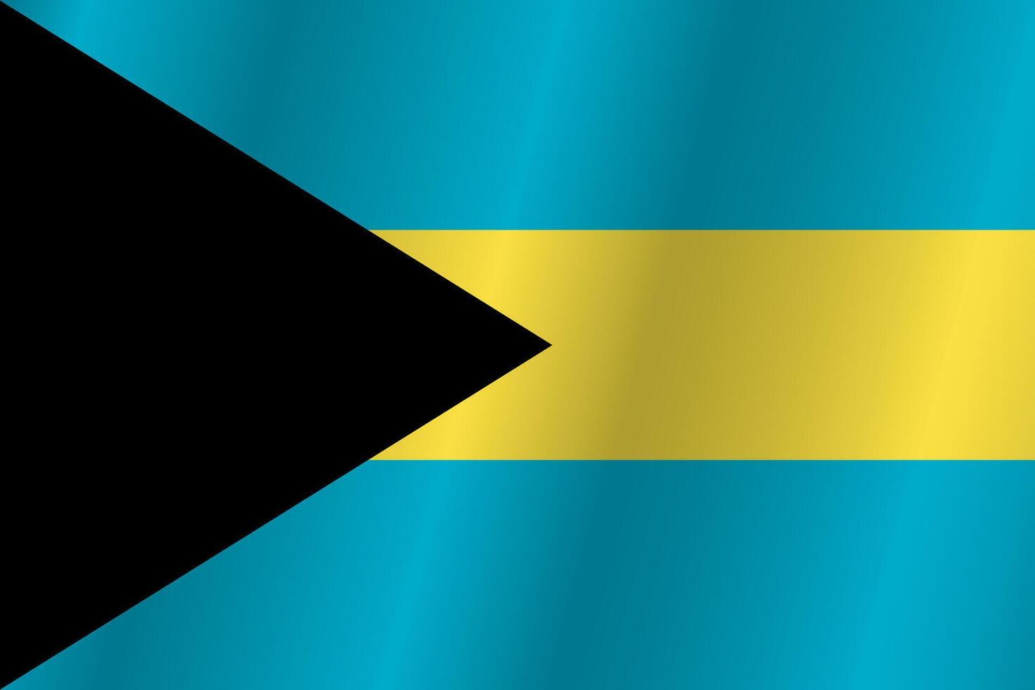 bandera de el país bahamas en un blanco antecedentes vector