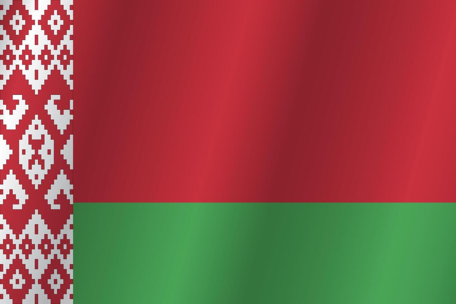 Flag of the country Belarus on a white background vector