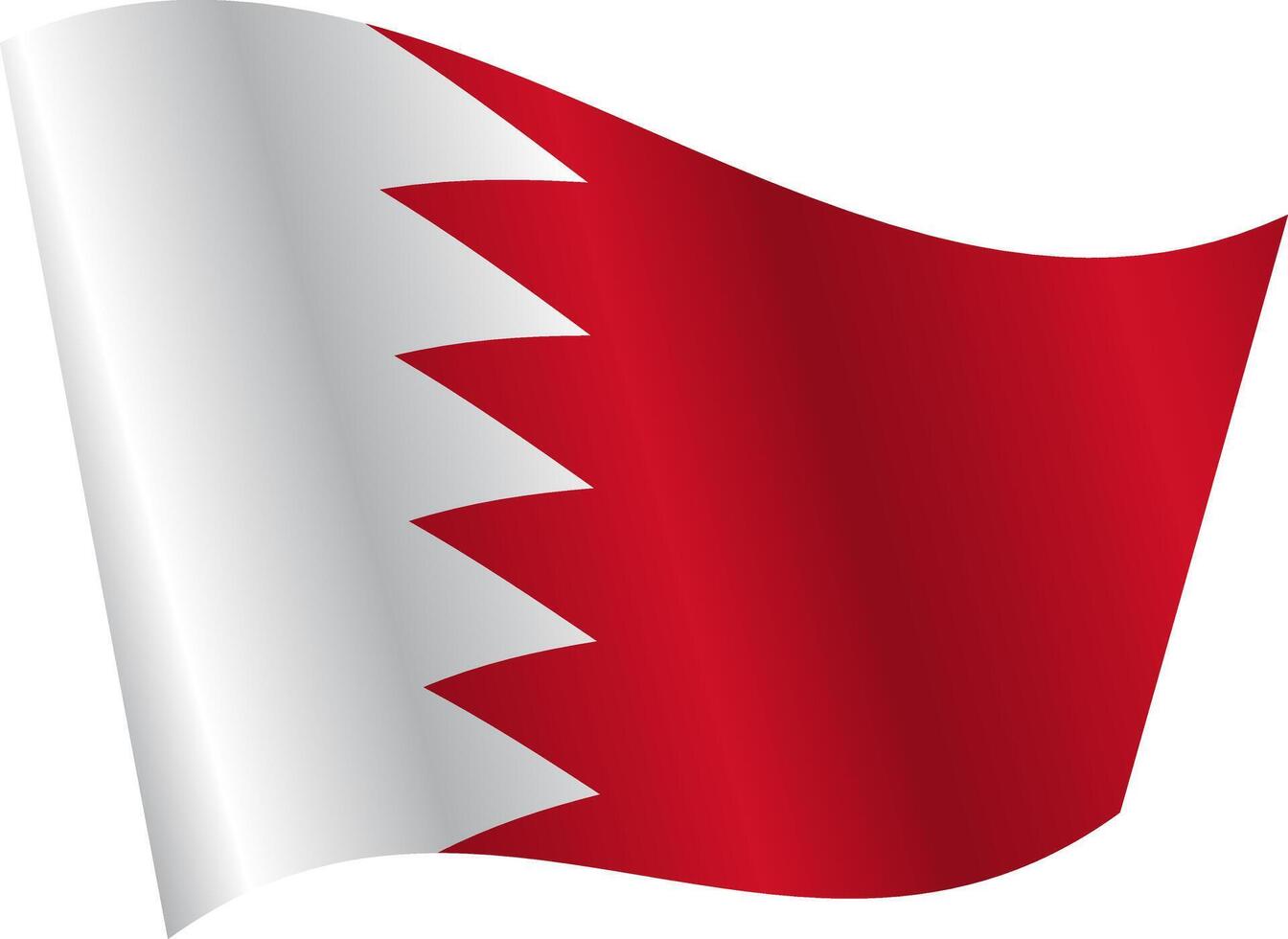 Flag of the country Bahrain on white background vector