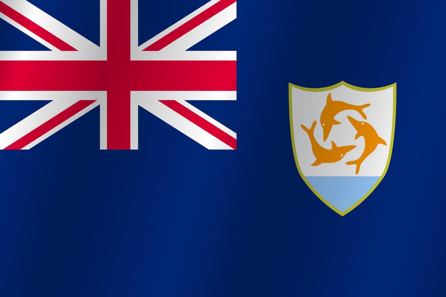 Flag of the country Anguilla on a white background vector