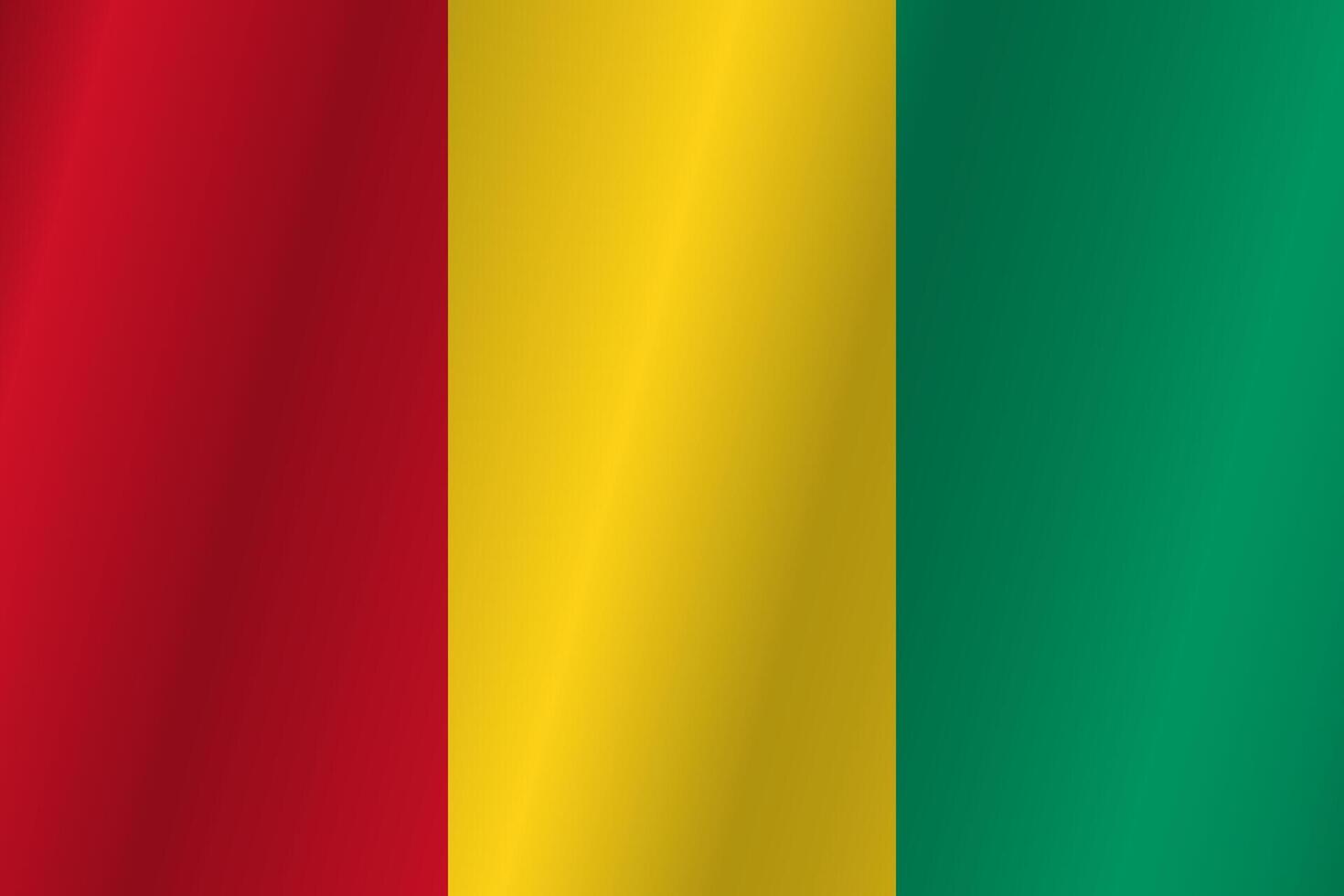 Flag of the country Guinea on a white background vector